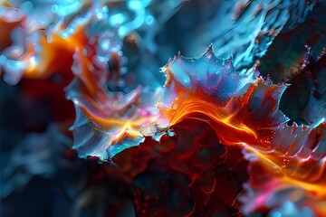 Shimmering crystal backdrop, adorned with iridescent hues, captivates enchanted gazes.