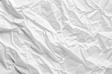 A white paper with a lot of wrinkles and creases. The paper is torn and crumpled, giving it a sense of chaos and disorder. The image evokes a feeling of disarray and confusion 