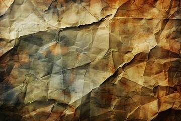Naklejka premium Close-up paper, brown background