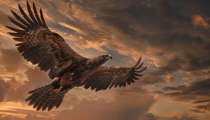 Fototapeta premium Wings of Freedom: The Majestic Flight of Ar 7:4