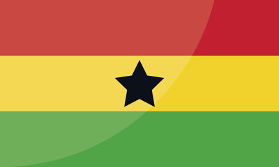 Ghana National Flag for background, backdrop. Vector illustration