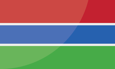 Gambia National Flag for background, backdrop. Vector illustration