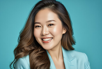 Fototapeta premium A studio beauty headshot photo of a beautiful woman