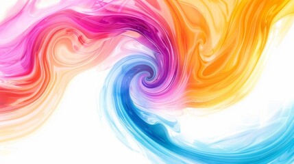 Bright and swirling light energy creating depth on a white background