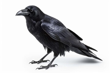 Fototapeta premium crow isolated on white