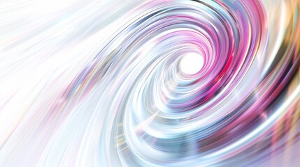 Fototapeta premium Dynamic light and energy creating abstract forms on a white background
