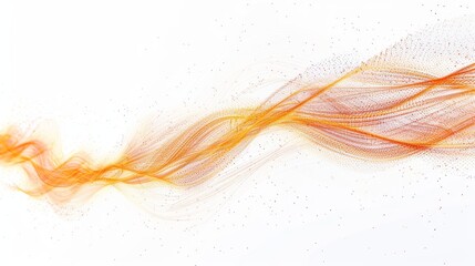 Pulsating fiber-optic energy lines on a white background