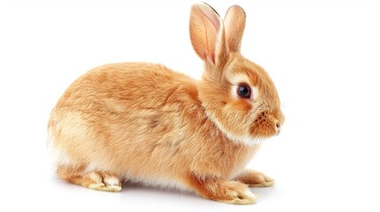 Obraz premium A Rabbit on a white Background.