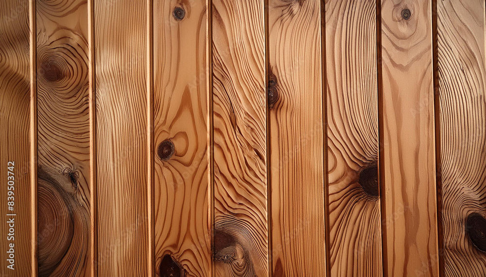 Poster detail of a wooden wall with a linear relief and texture