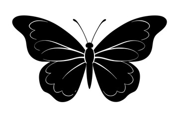 butterfly silhouette vector illustration