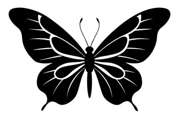 butterfly silhouette vector illustration