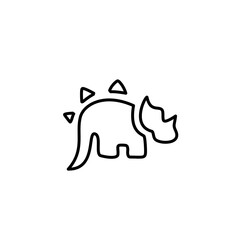 Dinosaur Thin Line Icon