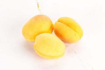 Ripe sweet juicy apricot heap