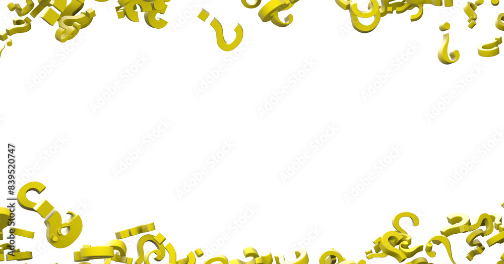 Aufkleber colored question marks background concept