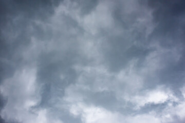 background of rain approaching, dark sky in the clouds