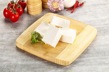 Greek traditional organic feta cheese