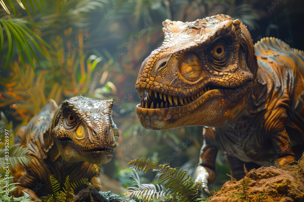 Aufkleber a comprehensive exhibit on the mass extinction event that wiped out the dinosaurs, with visual and a