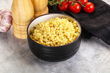 Organic wheat pasta - boiled ptitim