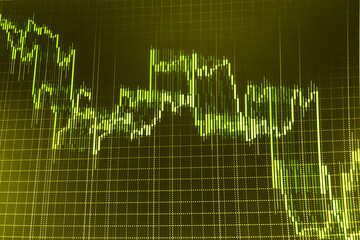Live on monitor desktop screen monitor Thin focus Abstract financial trading graphs on monitor Live on monitor desktop screen monitor New technologies for business Online forex data