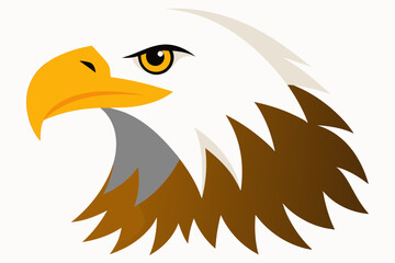 eagle face vector illustration