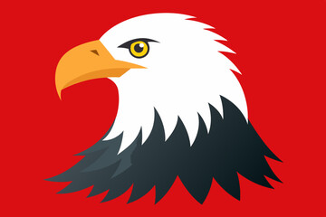 eagle face vector illustration