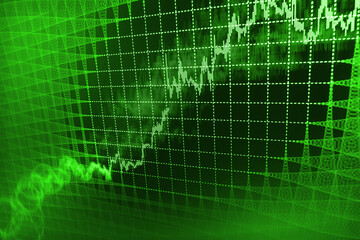 Stock market quotes on display Analysing stock market data on a monitor Online forex data Stock exchange background Stock exchange chart graph Chart up, success, growth, success