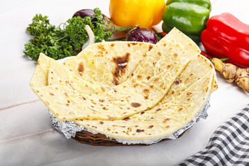 Indian bread cheese garlic naan