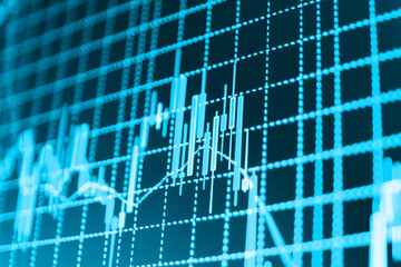 World economics graph Financial data graph at stock exchange Online forex data Online forex data Abstract financial background trade colorful Market analysis for variation report of sha