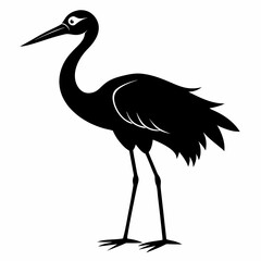 illustration of a stork