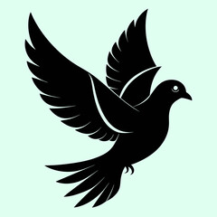 dove silhouette illustration