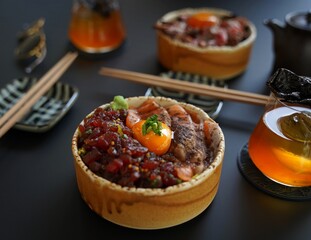 Dobnuri Bowl with tuna and rice