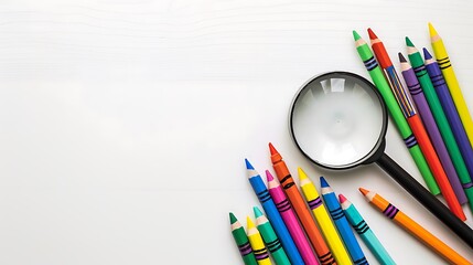 Fototapeta premium book, education, student, concept, back to school, ruler, school, crayon, back, college, learning, notebook, pen, pencil, study, supply, university, vibrant, illustration, backpack, academic, classroo