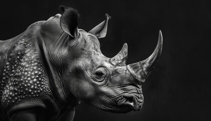 Photograph by Maggy Meyer, capturing the soulful gaze the black rhino Karanja