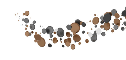 Confetti, paper triangle on the floor, fancy, colorful, celebration party