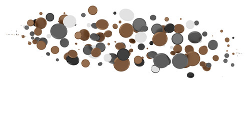 silver confetti explosion festive background