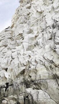 Marble rocks at the banks of the Narmada river