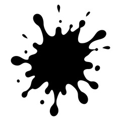Use black ink splatters creatively for artistic projects to promote freedom of expression
