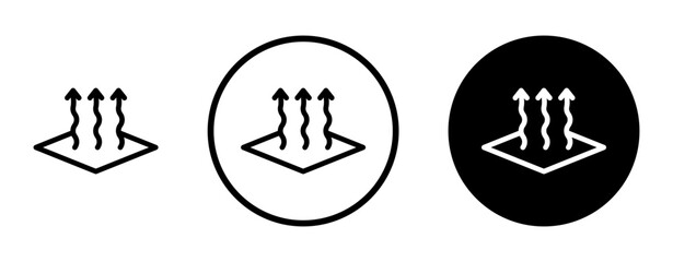 Heat icon vector set collection for web