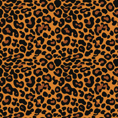 
leopard texture seamless pattern vector illustration, modern background
