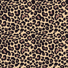 
animal leopard print vector seamless pattern, fashion design