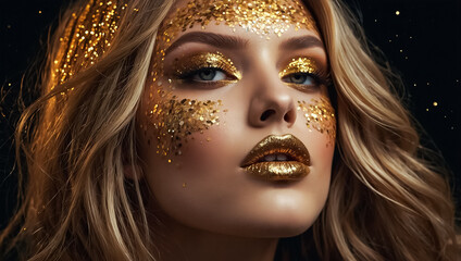 Gorgeous girl glamor portrait