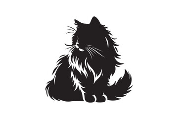cat vector silhouette illustration