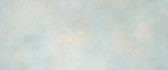 Blue watercolor vector art background and old paper texture. Hand drawn blue illustration. Hand painted backdrop for cards, flyer, poster, banner, and cover. Brush strokes and splashes on old paper.