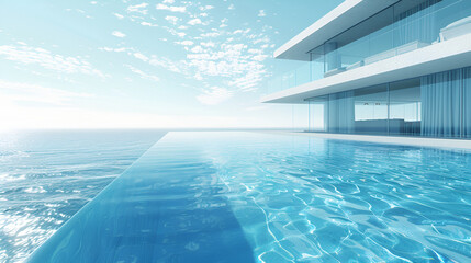 Modern Luxury Infinity Pool at a Contemporary Villa