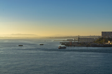 Fototapeta premium Beautiful sunrise near Lisbon in Portugal