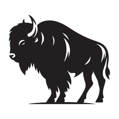 Obraz premium Bison vector art illustration