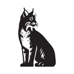 Bobcat vector art illustration
