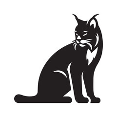 Bobcat vector art illustration
