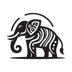 Elephant vector art illustration