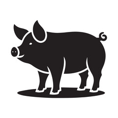 Pig vector art illustration